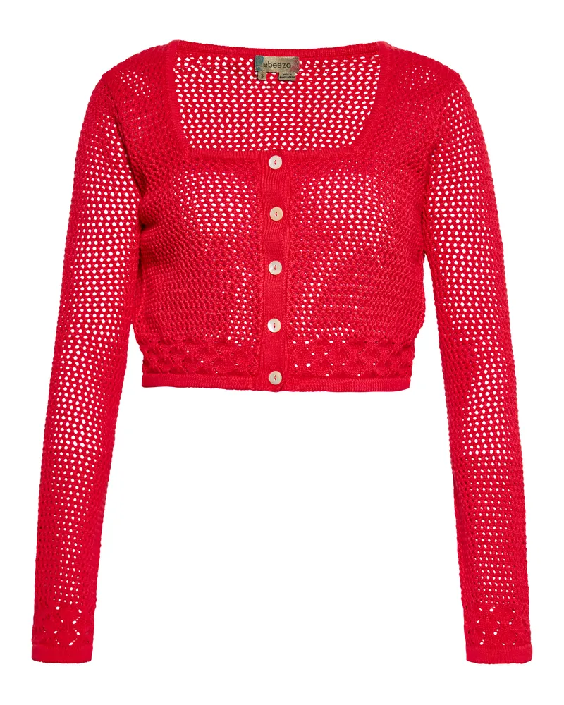 My Mo Strickjacke für Damen - Rot Rot