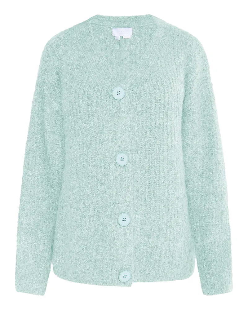 Usha Strickcardigan Damen Eismint Melange Mintgrün