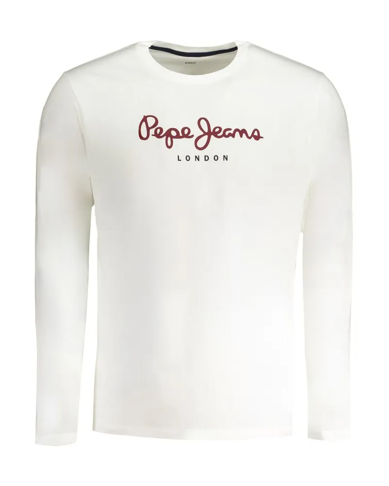 Pepe Jeans Bianco Baumwoll-T-Shirt für Herren - Weiß Weiß
