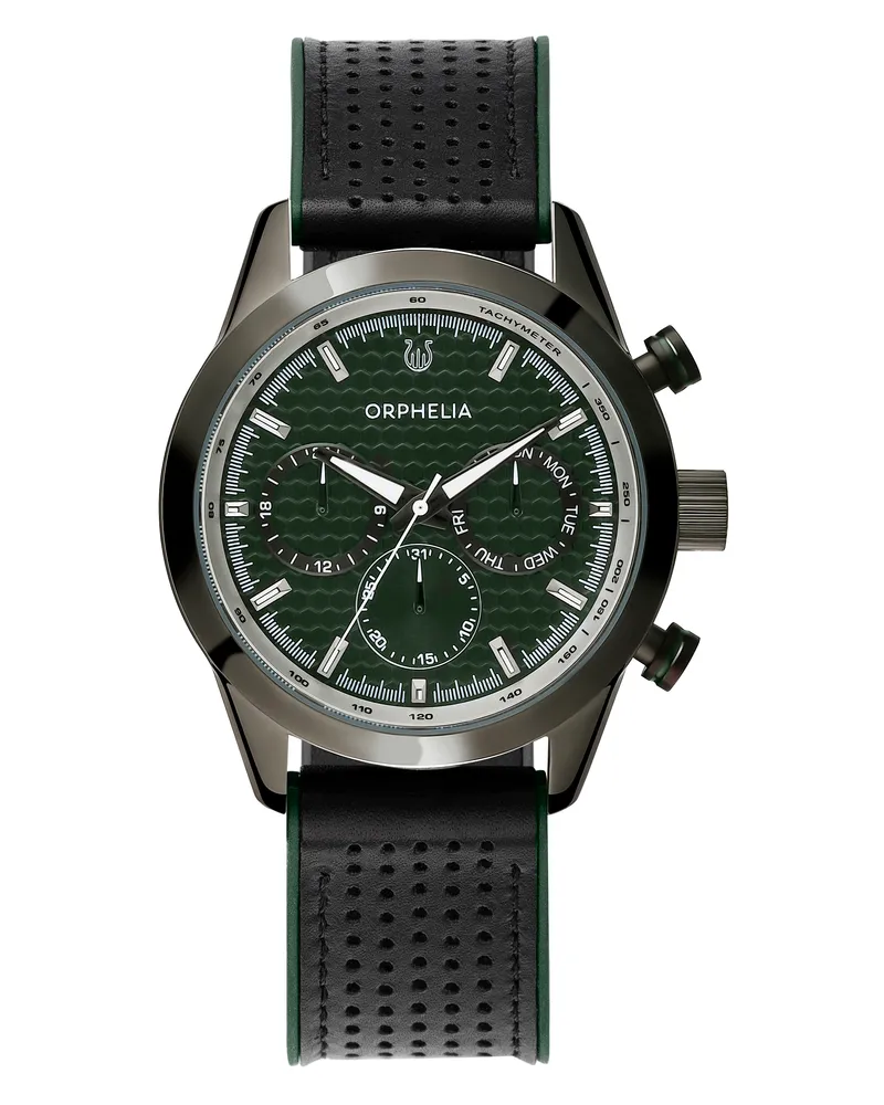 Orphelia Sandblast Herren-Armbanduhr, grün, OR71904 Grün