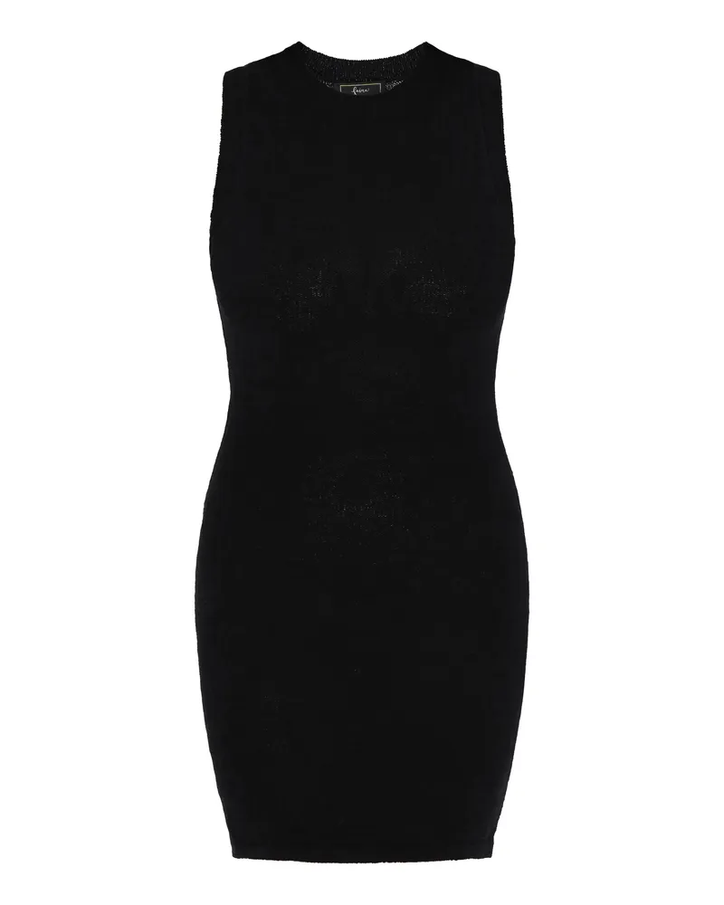 FAINA Kleid Frauen Schwarz Schwarz