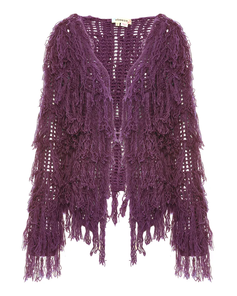 My Mo Strickjacke Frauen lila Lila