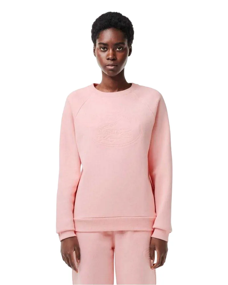 Lacoste Sweatshirt für Damen, leger (Pink Rosa