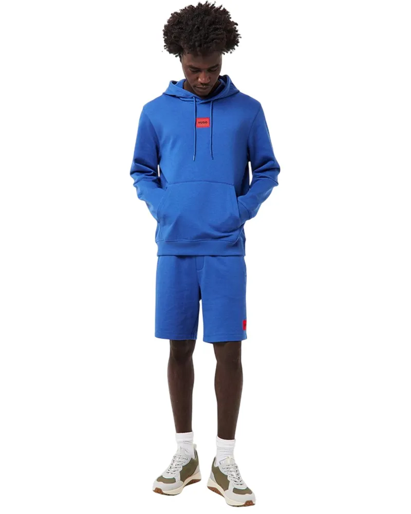 HUGO BOSS Hoodie zum Überziehen für Herren, Baumwollmischung (Dunkelblau Blau
