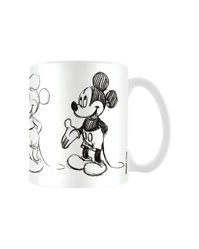 Disney Kaffeebecher "Sketch Process" (Weiß/Schwarz Weiß