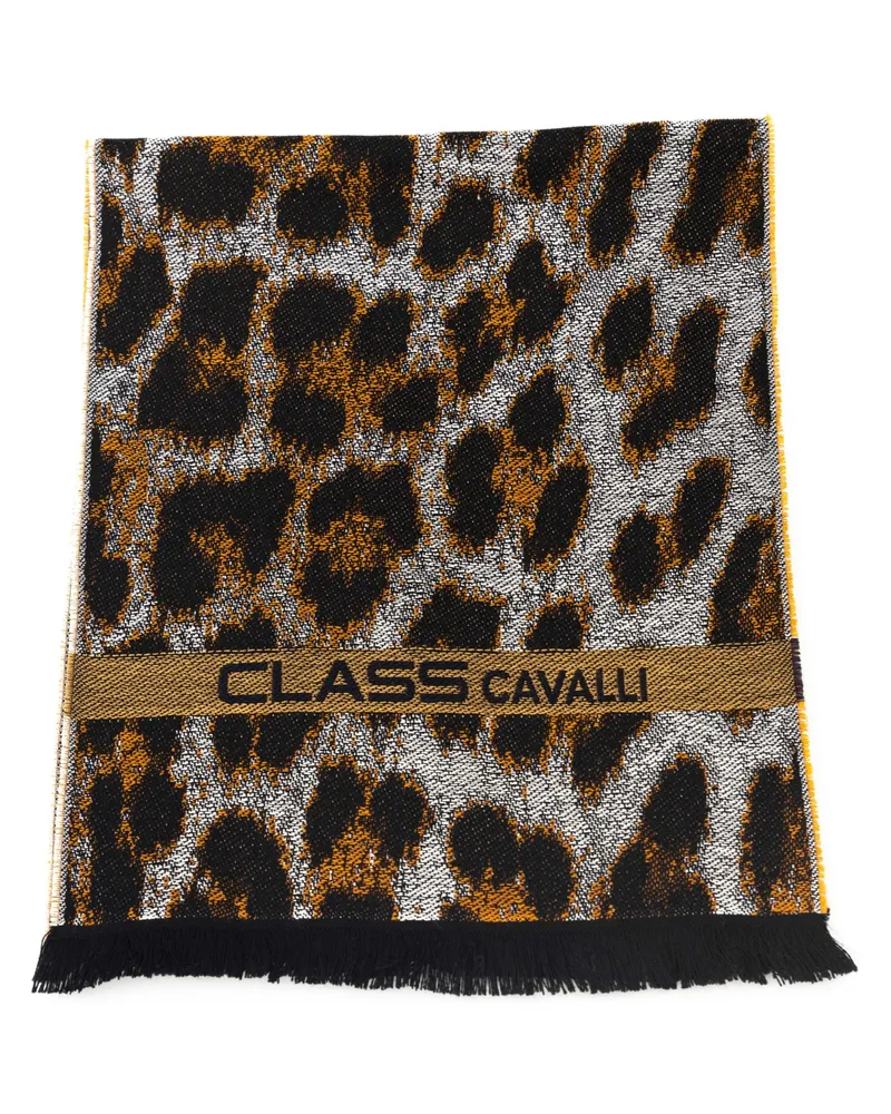 Roberto Cavalli Herren brauner Wollschal Braun