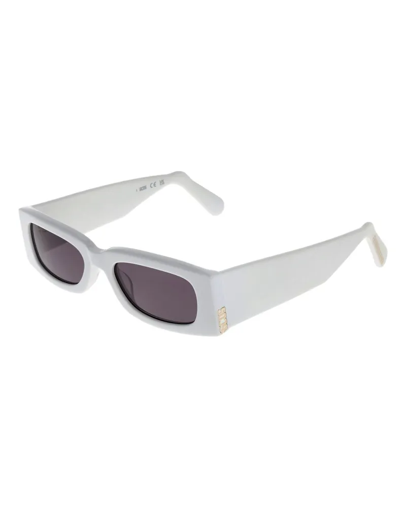 GCDS Weiße Plastiksunglasses Weiß