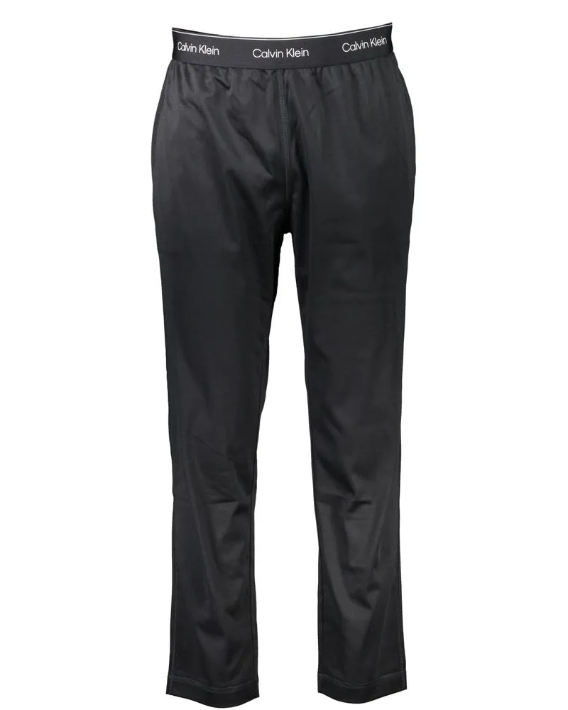 Calvin Klein schwarze Polyester-Herren-Trainingshose Schwarz