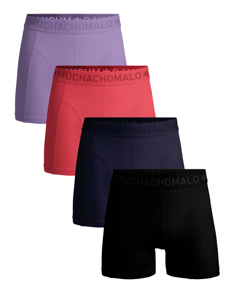 Muchachomalo Herren Boxer Shorts - 4er Pack - Herren Unterwäsche Mehrfarbig