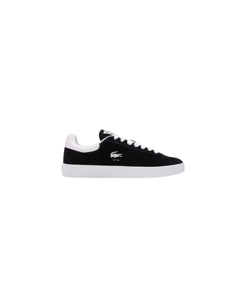 Lacoste Baseshot" Sneaker für Damen, Wildleder (Schwarz/Weiß Schwarz
