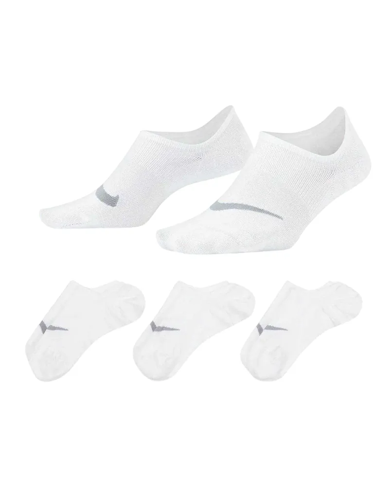 Nike Everyday Plus" Sneaker-Socken für Damen (3er-Pack) (Weiß Weiß