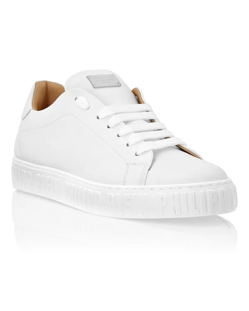 Philipp Plein Low-Top Turnschuhe Weiß