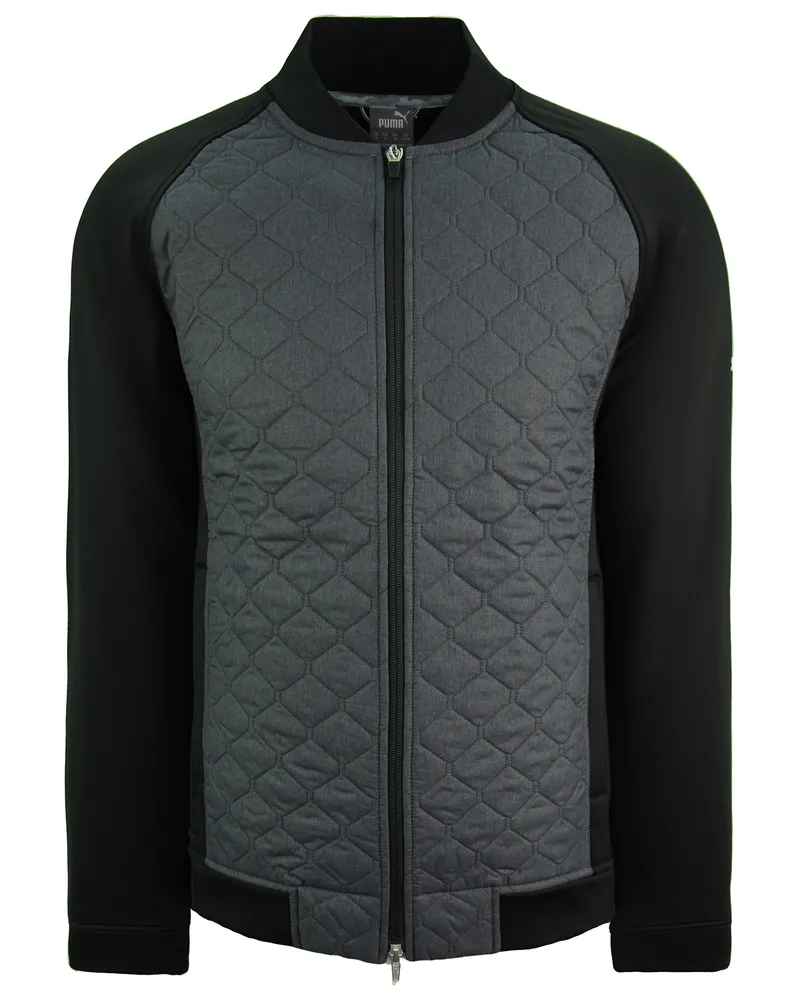Puma Warmcell Primaloft Stealth Water Repellent Mens Black Jacket 597586 01 Grau