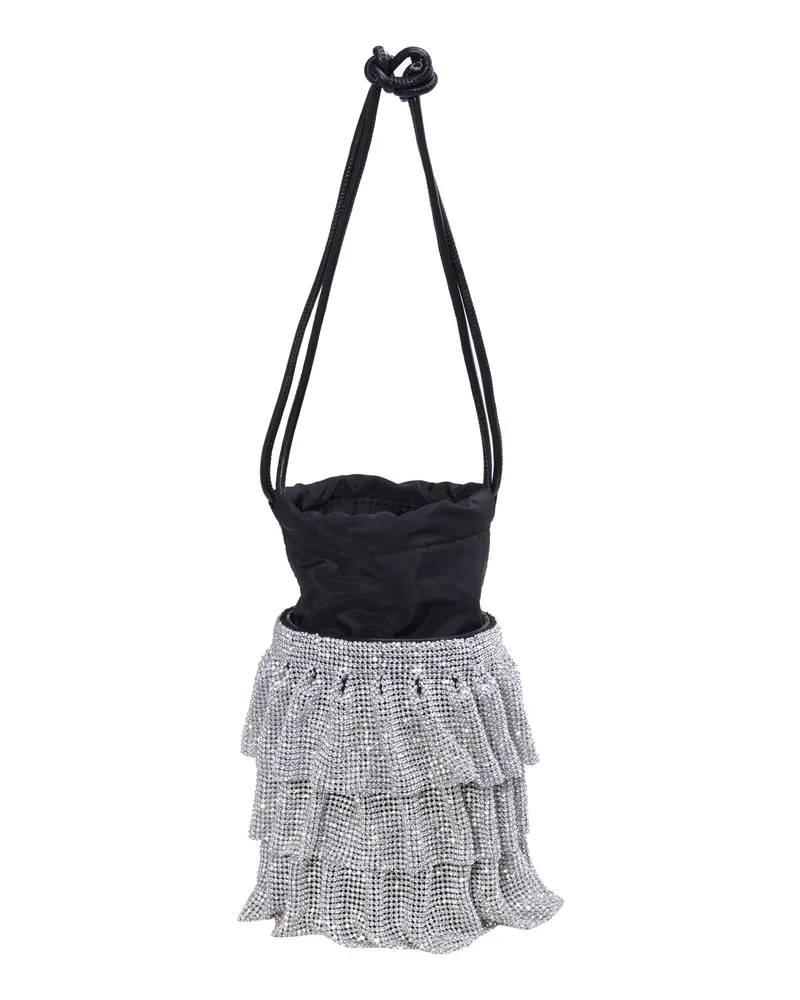 FAINA Handtasche Damen Silber Silber