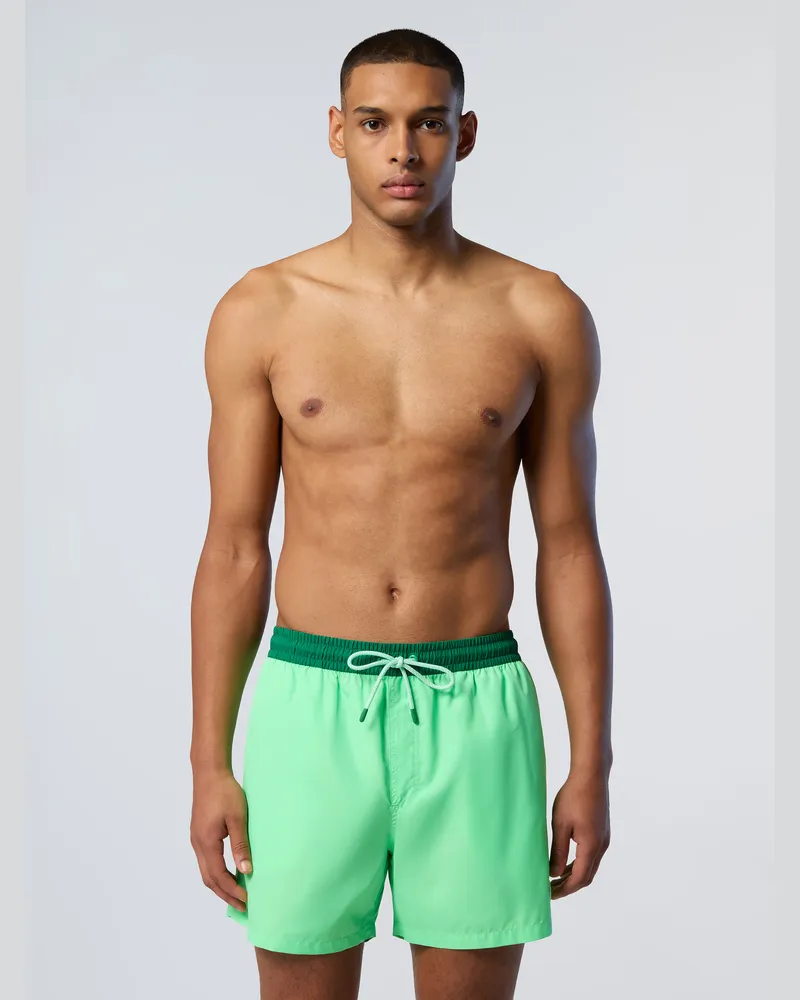 North Sails Badeshorts Upcycling Grün