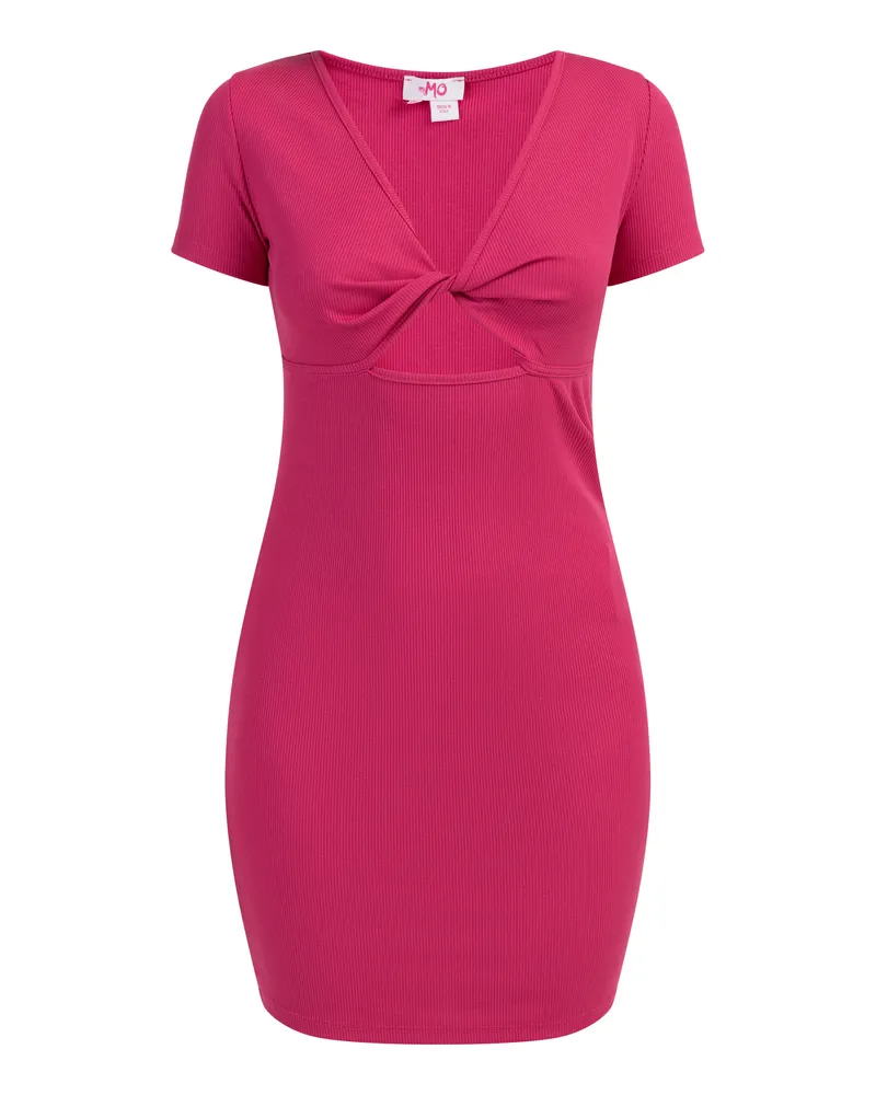 My Mo Minikleid aus Rippstrick Damen Rosa Rosa