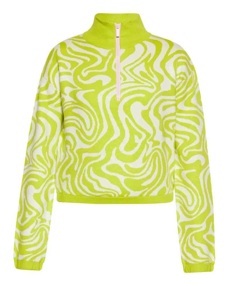 My Mo Pullover Frauen WOLLWEISS LIMETTE Wollweiß