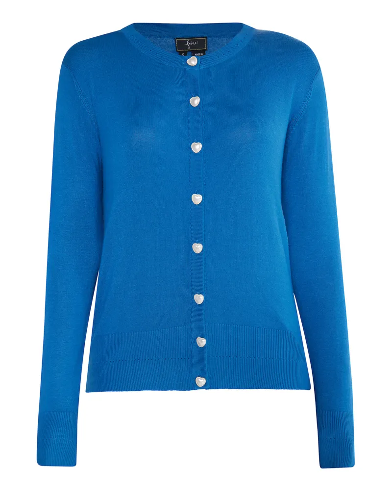 FAINA Strickcardigan Damen blau Blau