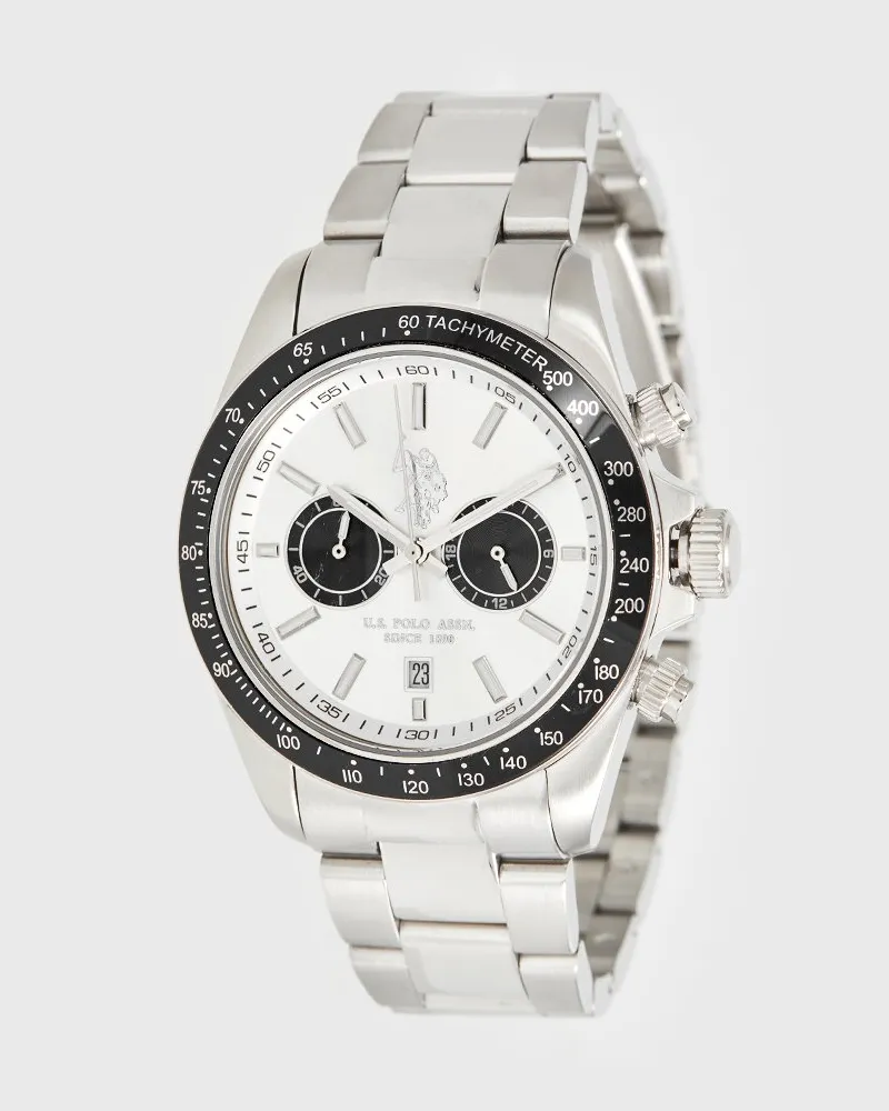 U.S. Polo Assn.  Charles Herrenuhr - Silber Silber
