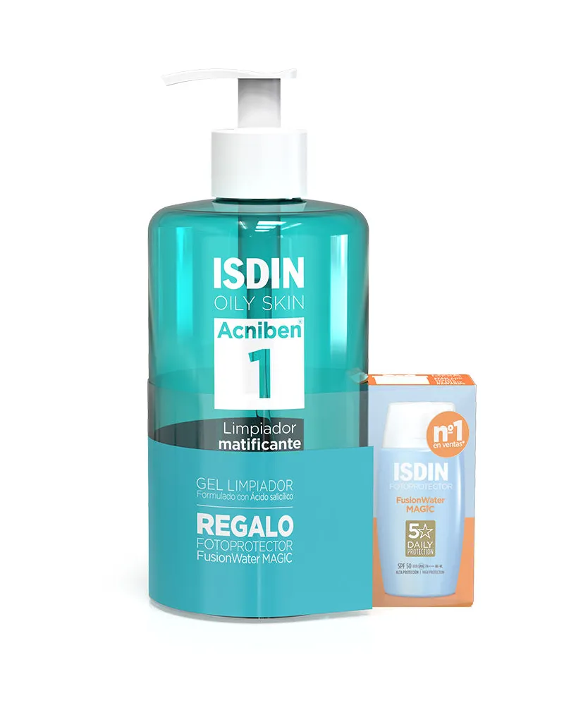 ISDIN Acniben Mattifizierender Reiniger, Packung 2 Stk 2 pz 