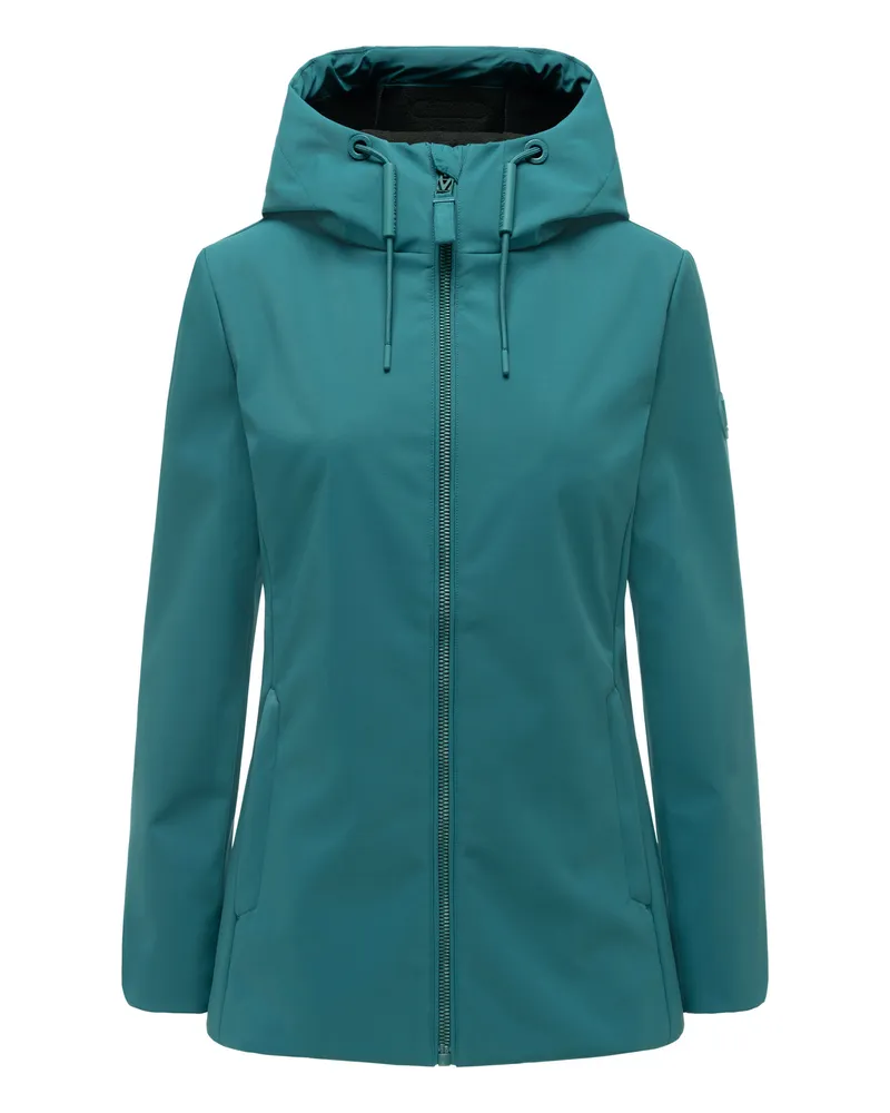 Marikoo Damen-Softshell-Übergangsjacke Minaa mit Kapuze - Grün Grün