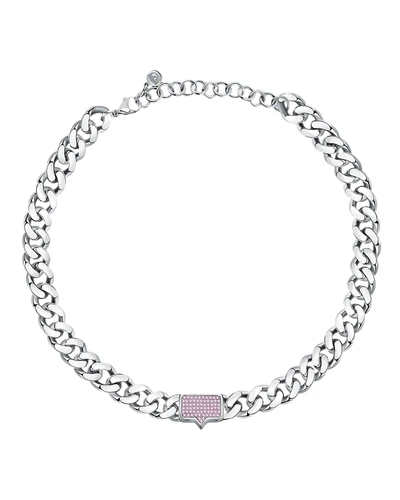 Chiara Ferragni Metall Halskette (Silber Silber
