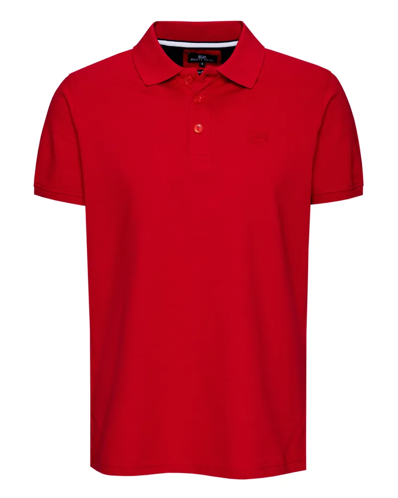 Rusty Neal Polo Pique Shirt Regular Fit Rot