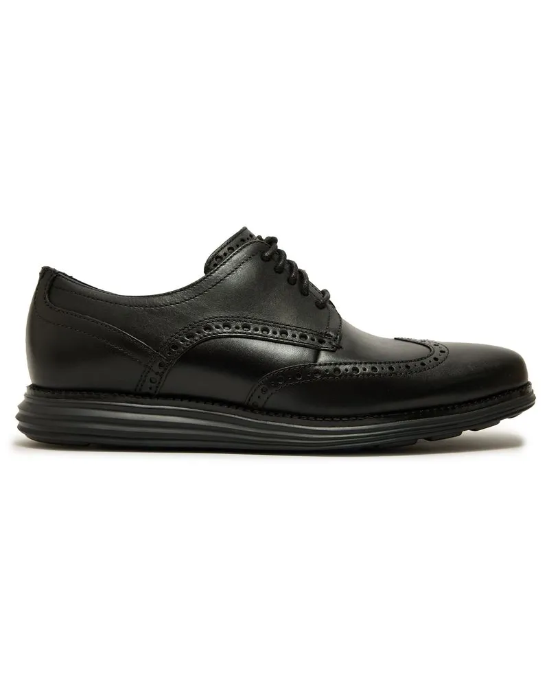COLE HAAN Original Grand Wingtip Oxford Schuhe Schwarz