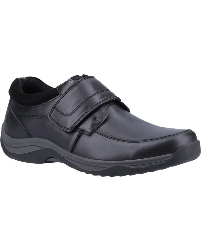 Hush Puppies Douglas Ledermokassins für Herren - Schwarz Schwarz