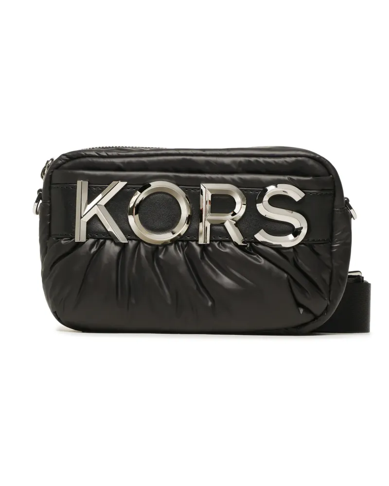 Michael Kors Leonie Logo Plaque Crossbody Bag Schwarz