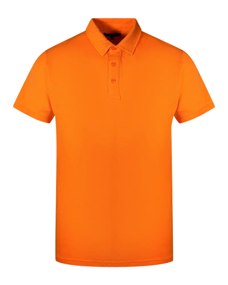 Roberto Cavalli Markenlogo Oranges Polo-Shirt Orange