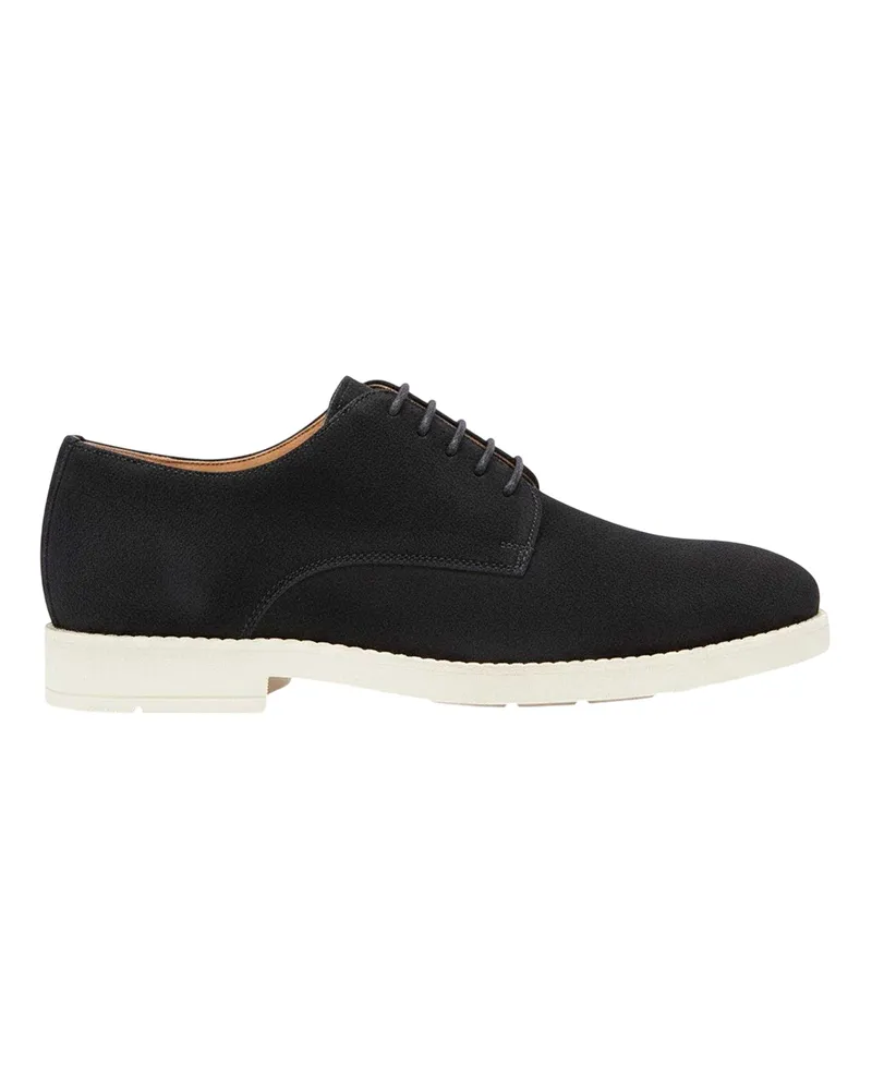 HUGO BOSS Schnürschuhe für Herren, Wildleder, Flach (Dunkelblau Blau