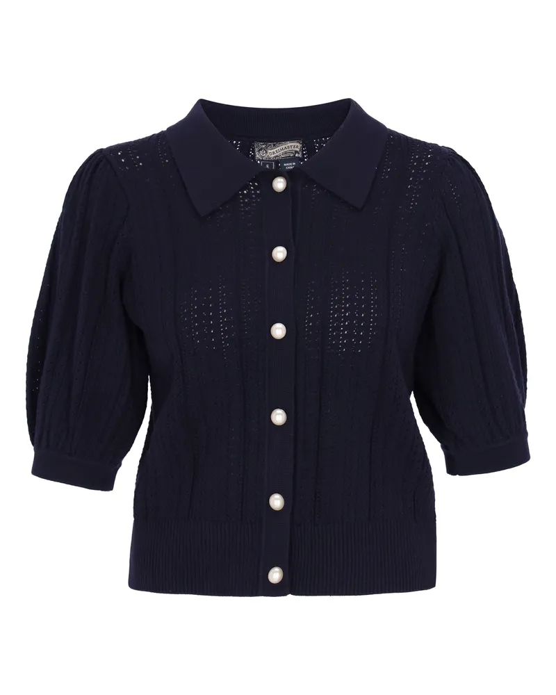 DreiMaster Strickjacke Frauen Marine Marineblau