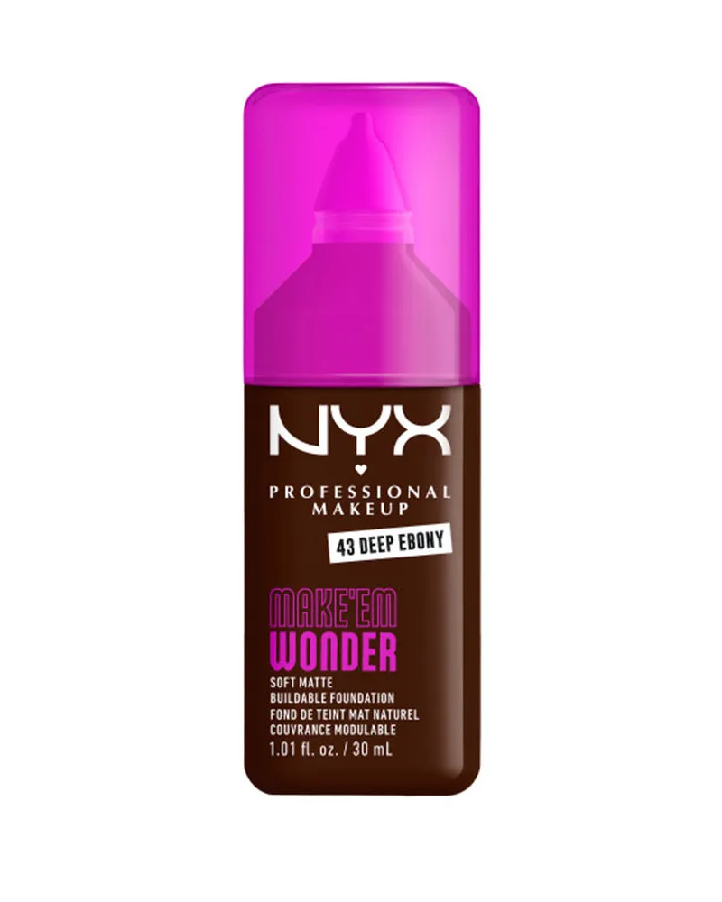NYX Cosmetics Make'em Wonder Foundation #deep Ebony 30 ml 