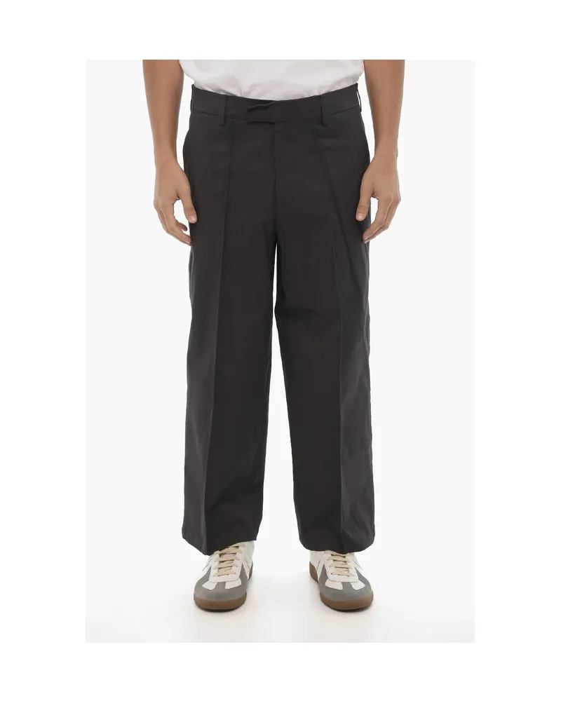 Neil Barrett LIAM Chinohose mit normaler Taille und 4 Taschen in Grau Grau