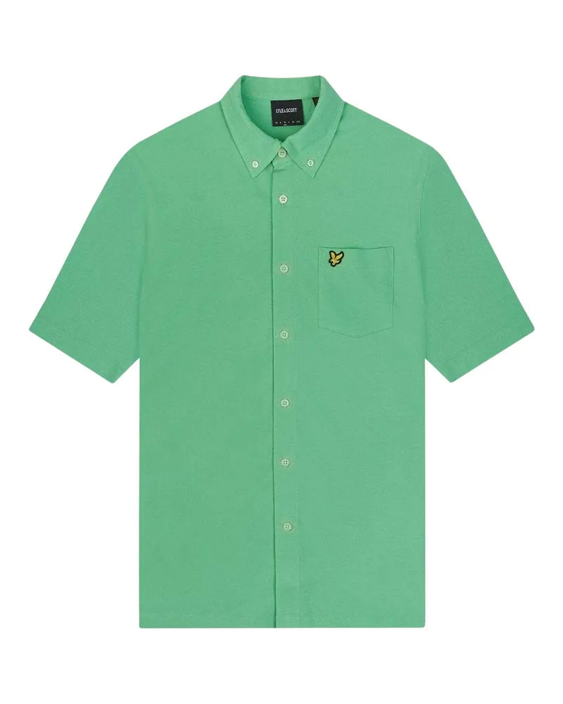 Lyle & Scott Hemd für Herren, Piqué (Grün Grün