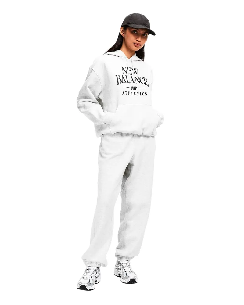 New Balance Trackside" Kapuzenpullover für Damen (Hellgrau Grau