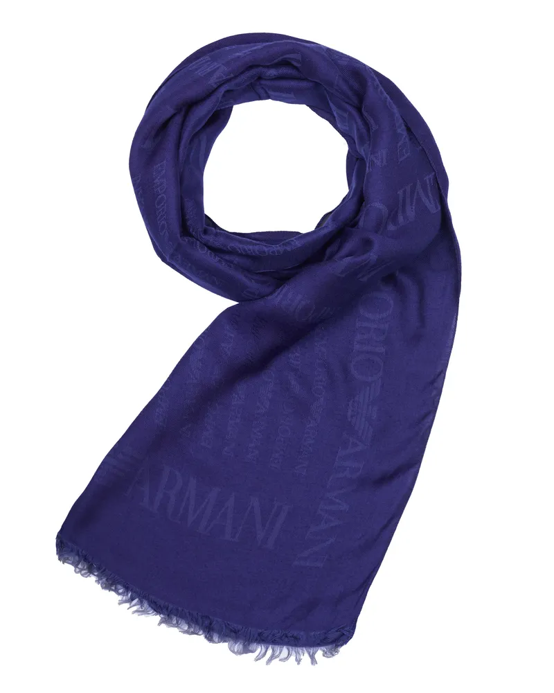 Emporio Armani Schal Blau
