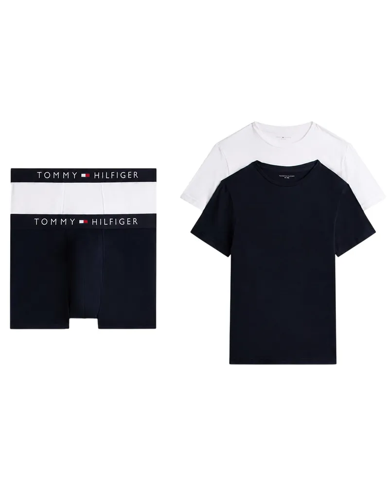 Tommy Hilfiger Boxershorts für Herren (2er-Pack) (Weiß/Marine Weiß