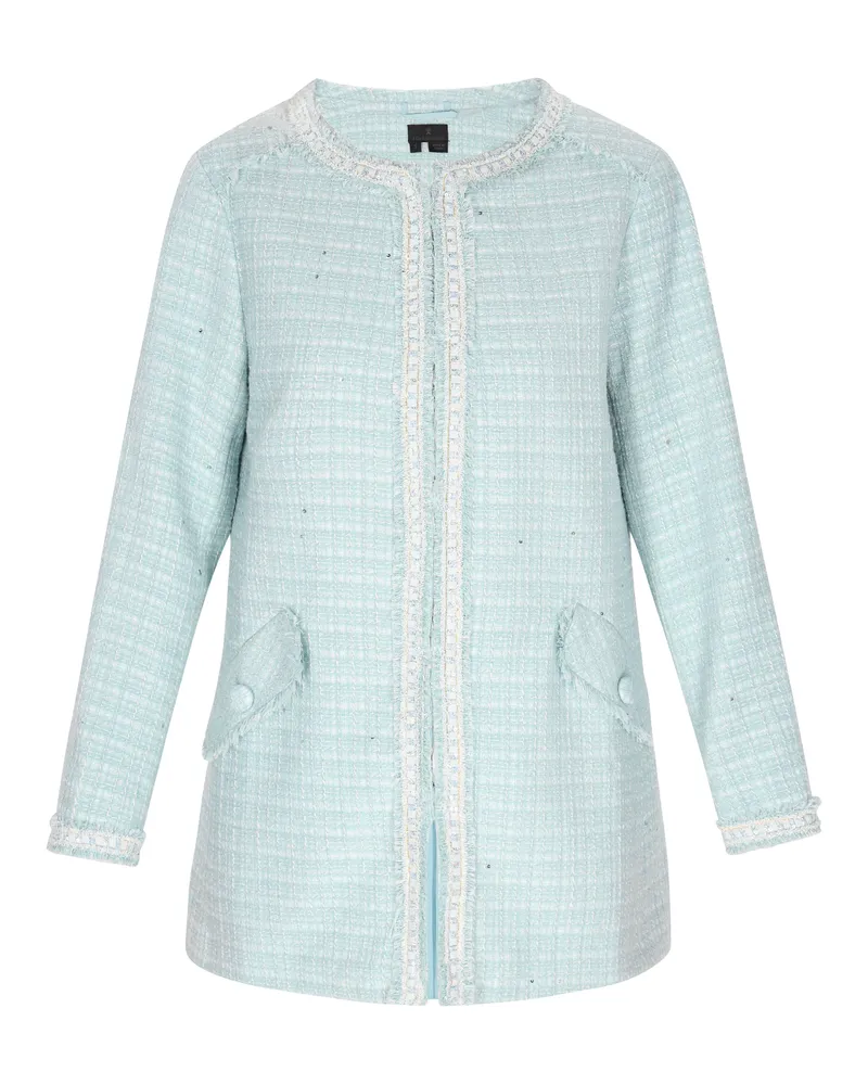 DreiMaster Mantel Mantel Damen Minz-Glitzer Mintgrün
