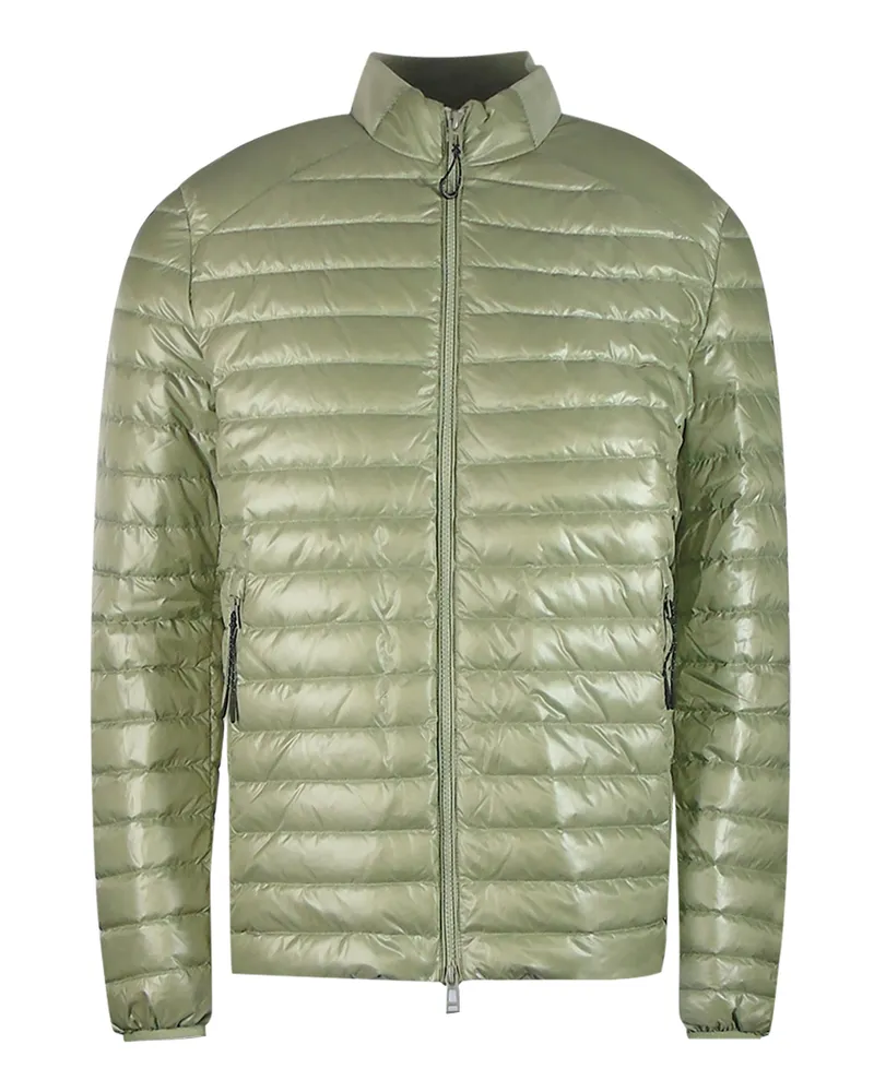 Belstaff Airframe Echo Green glänzende Daunenjacke Grün