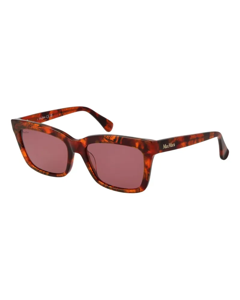 Max Mara Braune Plastiksonnenbrille Braun