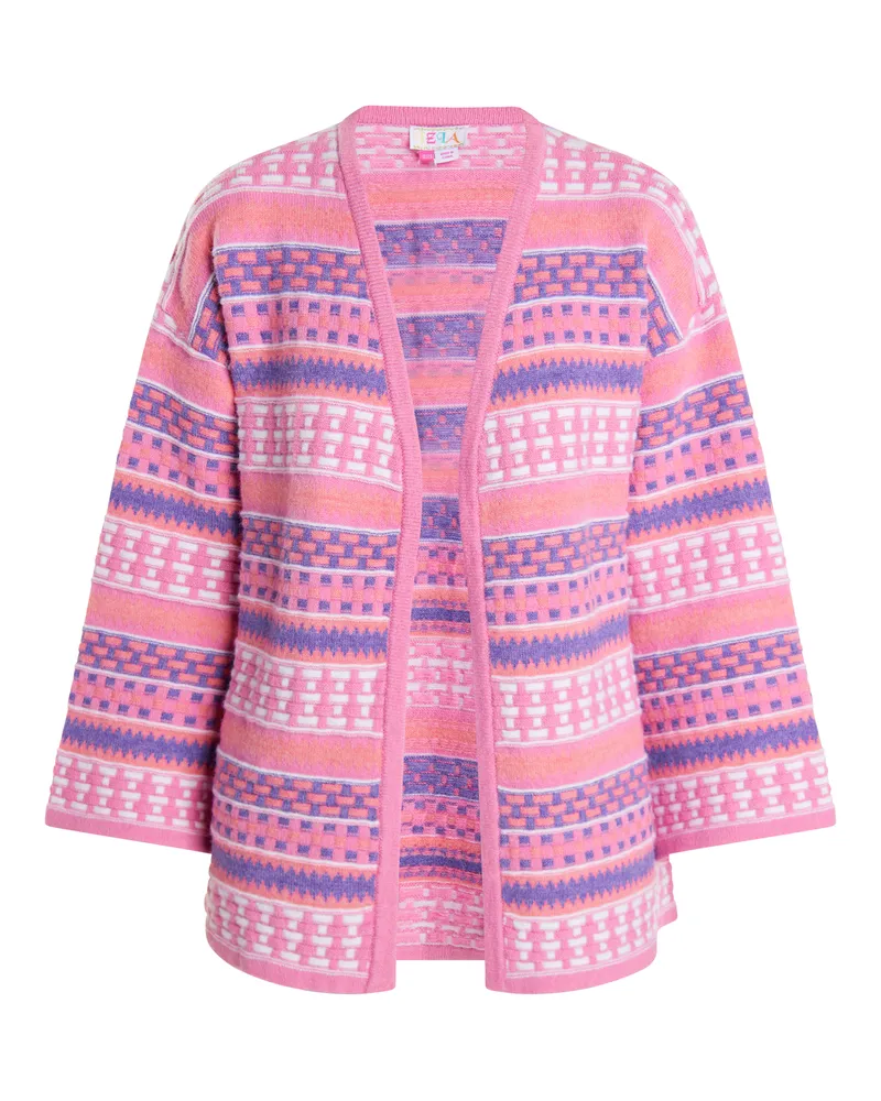 IZIA Strickjacke Damen Rosa Mehrfarbig Mehrfarbig
