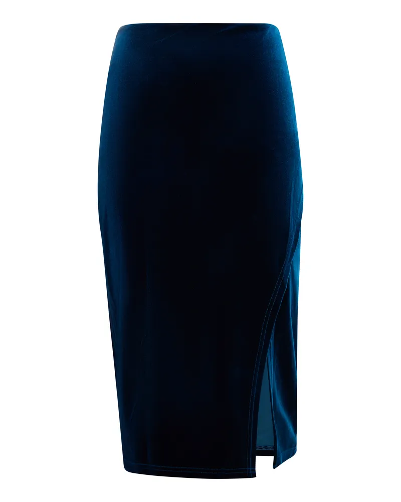 FAINA Midirock Damen blau Blau