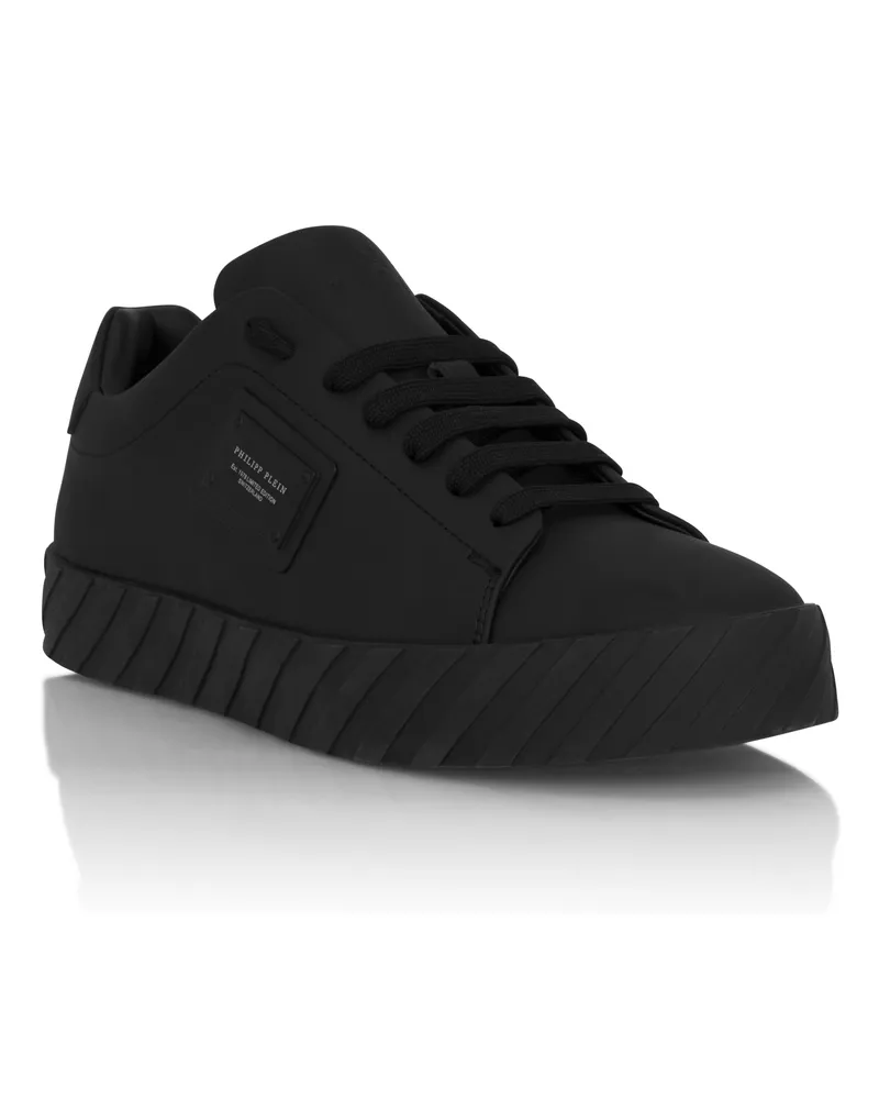 Philipp Plein Lo-Top Turnschuhe Placca Schwarz