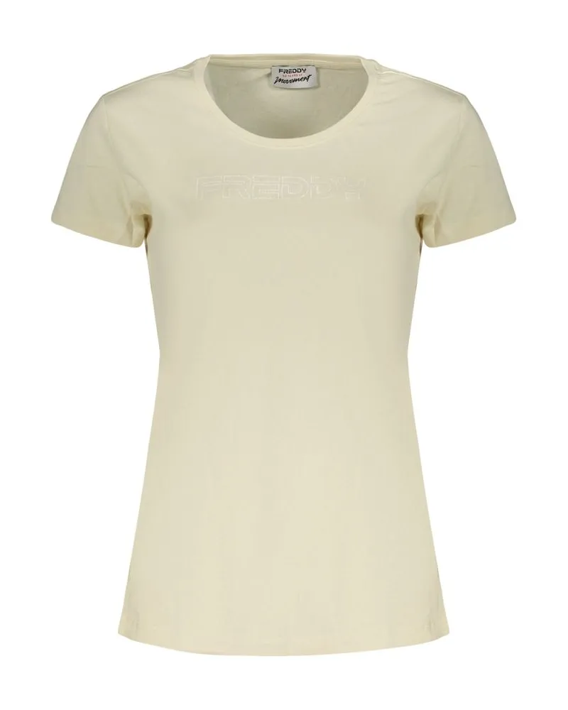 Freddy Baumwoll-T-Shirt für Damen - Beige Beige