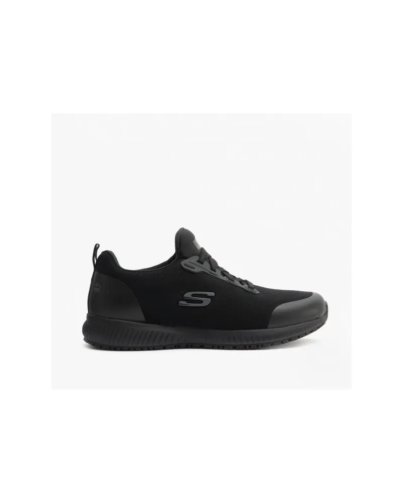 Skechers SQUAD SR MYTON Herren Mesh Trainer Schwarz Schwarz