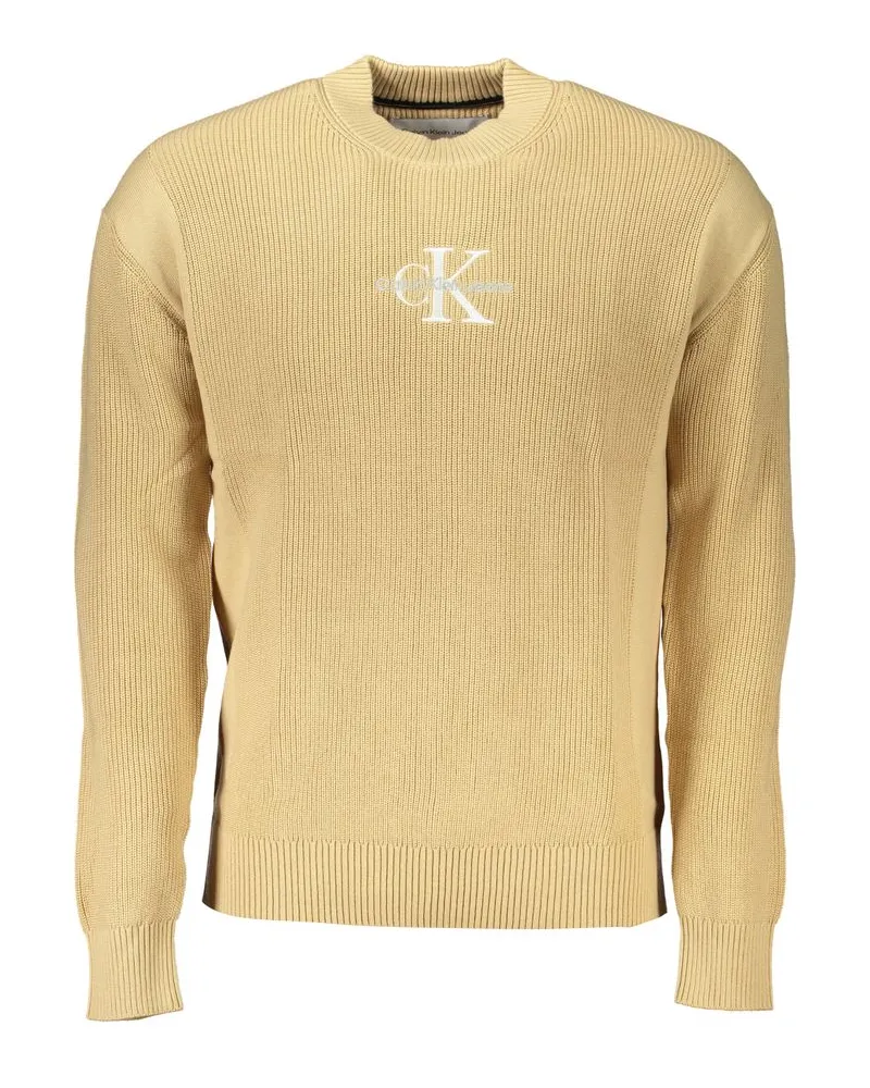 Calvin Klein Rundhalsausschnitt Pullover Stil K50k507136 Beige