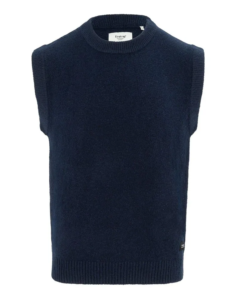 Firetrap Pullover-Weste für Herren, Rundhalsausschnitt, Ärmellos (Marine Marineblau