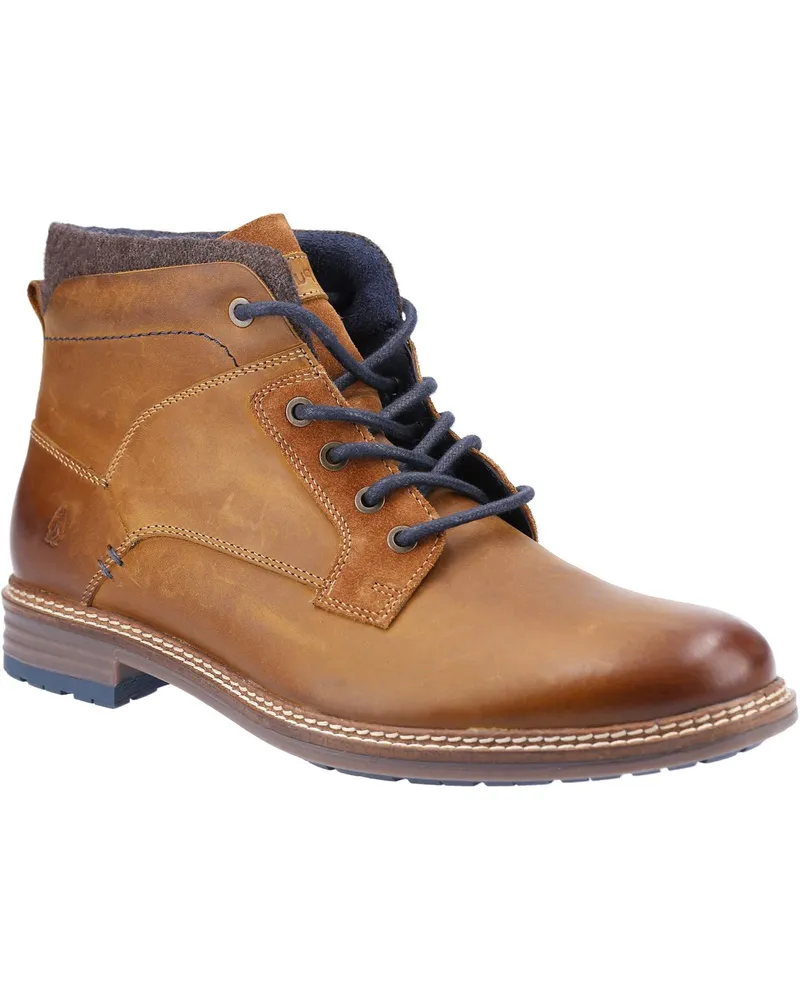 Hush Puppies Joel Leder Herren Stiefel Camel Camel